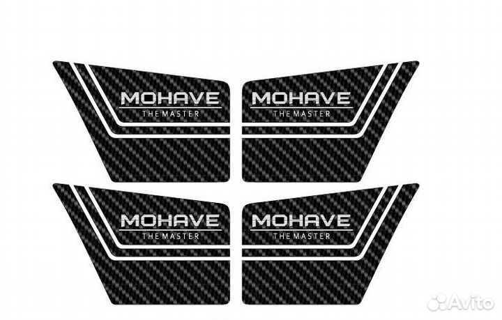 Декоративные накладки в дверные ручки kia mohave 2