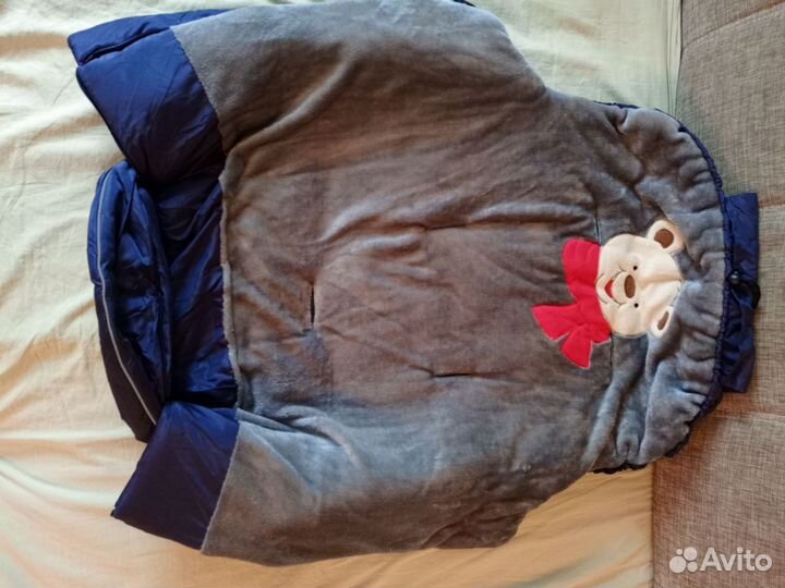 Зимний конверт мешок в коляску или санки