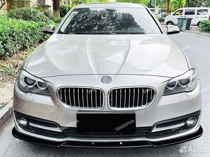 Сплиттер BMW 5 F10 LCI без М пакета глянец