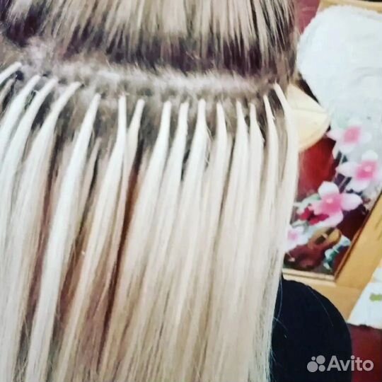 Наращивание волос на дому