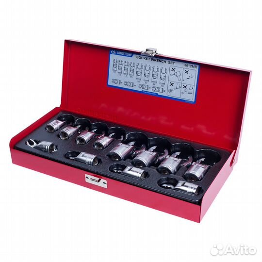 Набор разрезных ключей king tony 3612MR +Торг