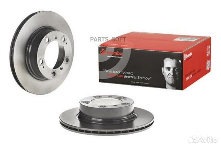 Brembo 09.D580.11 Диск тормозной задний Porsche Bo