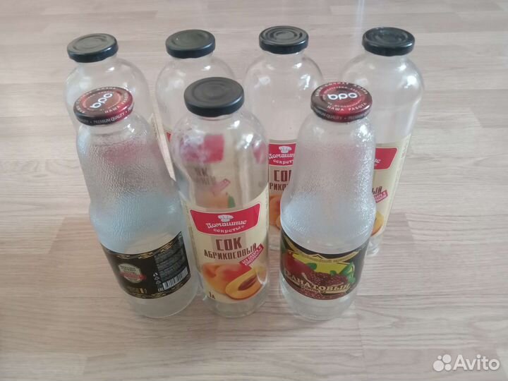 Бутылки стеклянные 1л