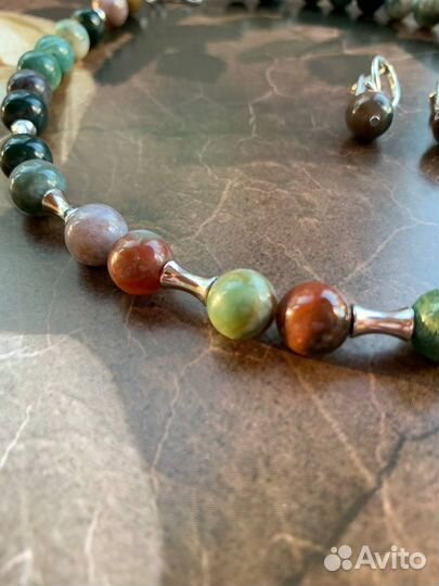 Комплект колье и серьги