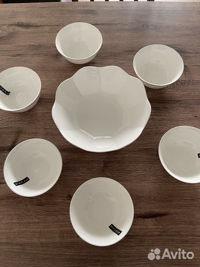 Набор 6 пиал и салатник