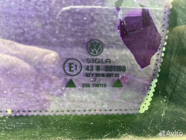Стекло заднее левое Volkswagen Passat B3