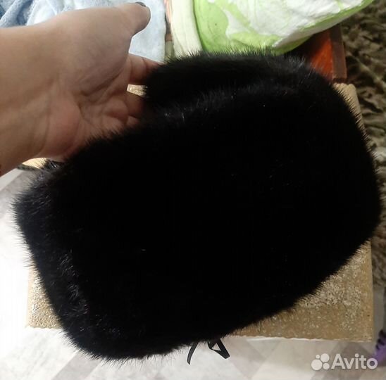 Норковая шапка мужская новая 58