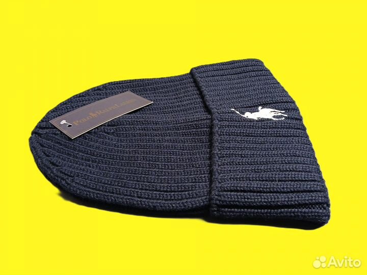 Шапка polo ralph lauren синяя