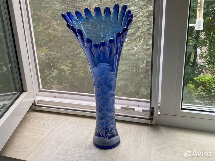 Ваза цветное стекло