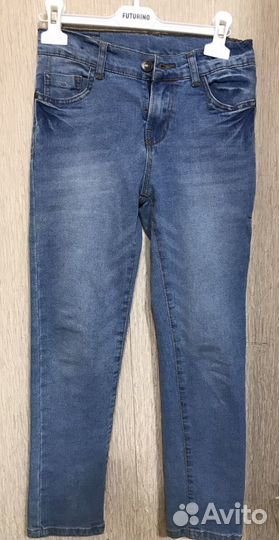 Джинсы и рубашка 134