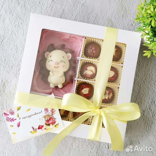 Подарок из шоколада, конфеты, бельгийский шоколад