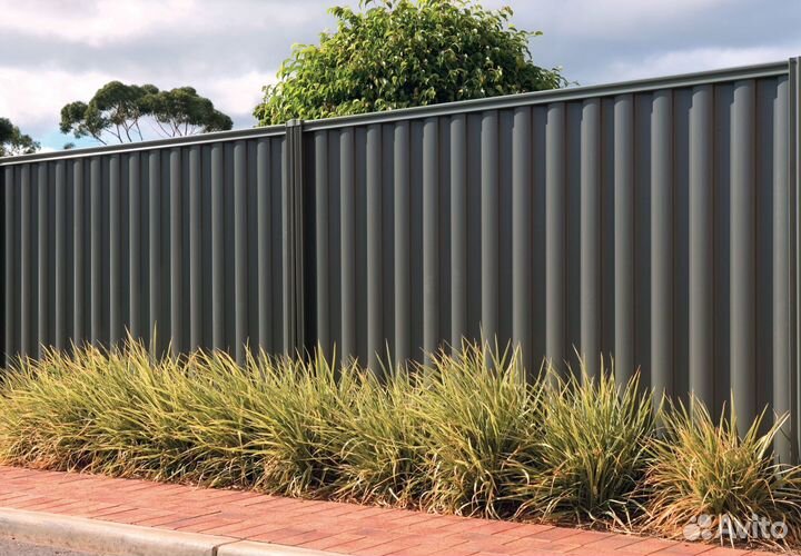 Забор из профлиста быстро