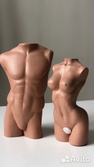 Фигурка скульптура женское мужское тело торс из ги
