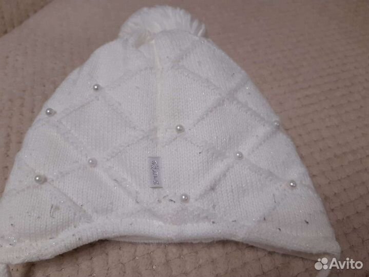 Шапка зимняя + шарф для девочки размер 1,5 - 3 г