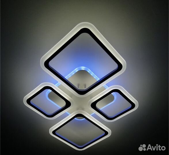 Люстра светодиодная новая с RGB подсветкой