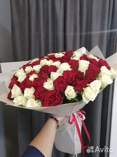 101 роза, цветы, букеты, доставка в Стерлитамаке