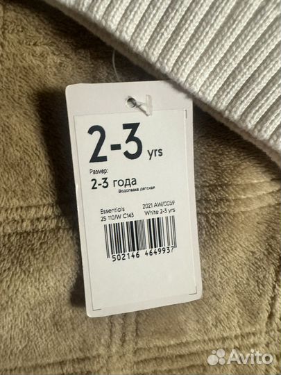 Новый свитер mothercare девочке 2-3г