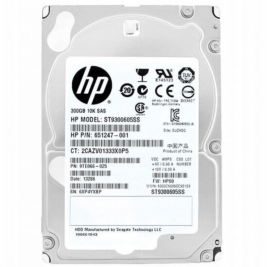 [651247-001] Жесткий Диск Hp 300gb Sas 2,5" Hdd 651247-001