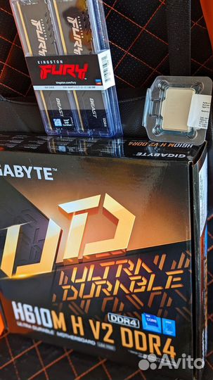 Новая Игровая связка i5 12400f h610m 16gb 3200mhz