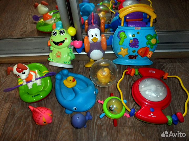 Игрушки д\игр с водой Mattel,Fisher-Pric,втеч,томи