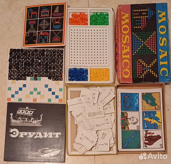 Настольные игры и книги из детства