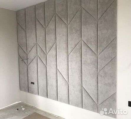 Панель мягкая стеновая мебельная ткань