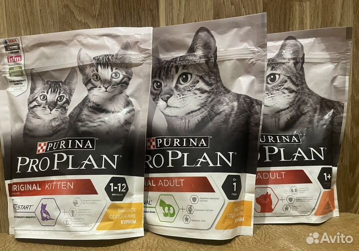 Сухой корм PRO plan, упаковки 400 г