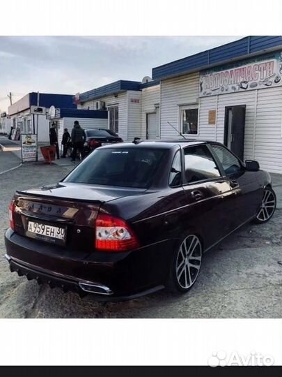 Диффузор на задний бампер priora