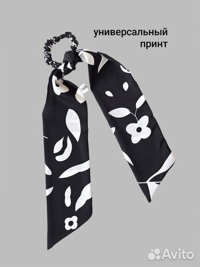 Лента + резинка для волос, лента твилли