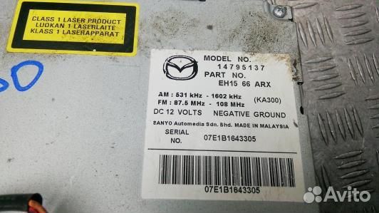 Магнитола mazda CX-7 1 (DEA30I401)