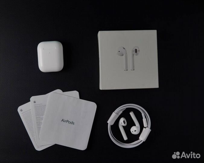 Airpods 2 (Новый/С гарантией/Чехол в подарок)
