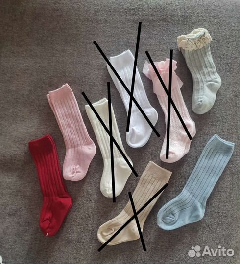 Повязки на голову и гольфы для девочки новые