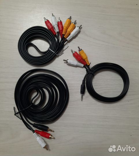 Кабель RCA тюльпаны новый