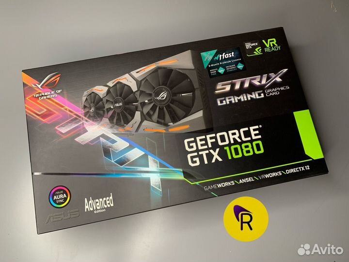 Видеокарта GTX1080 8GB Asus Rog Strix