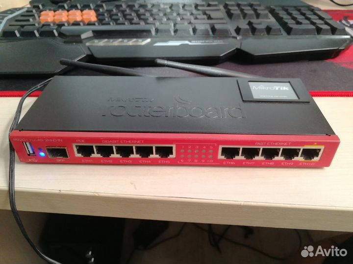 Роутер беспроводной MikroTik RB2011uias-2HND-IN