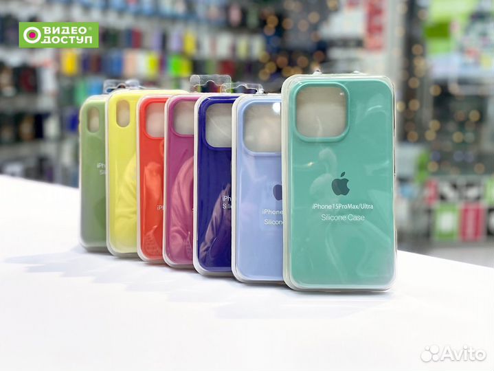 Силиконовые чехлы на iPhone