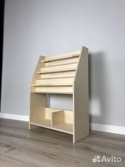 Детская полка стеллаж для книг Монтессори