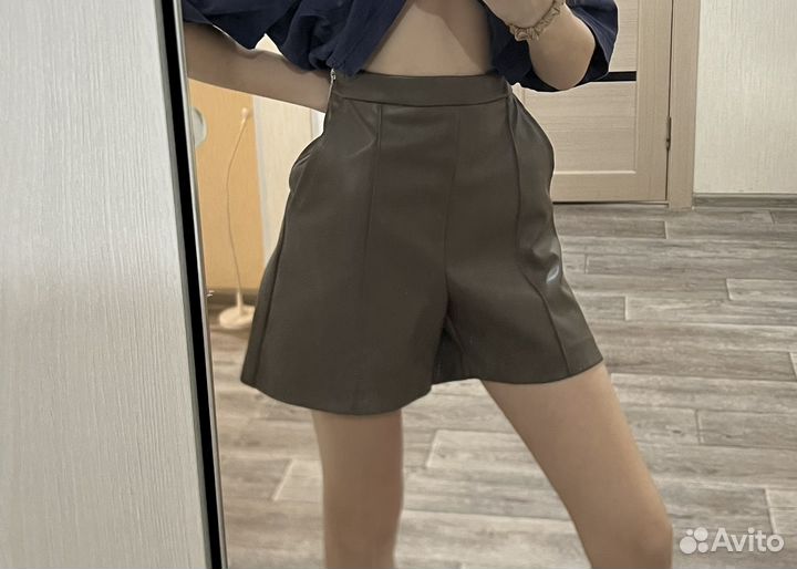 Кожаные шорты befree