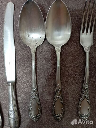 Мельхиоровые ножи, ложки, вилки СССР, 60-ые годы