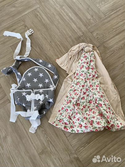 Слинг на кольцах, рюкзак-кенгуру