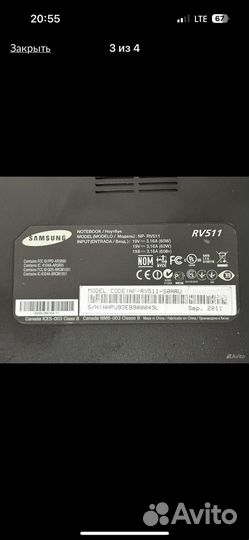 Ноутбук samsung