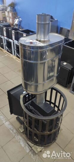 Печь для бани Везувий Легенда 16 (205) +Бак 55л