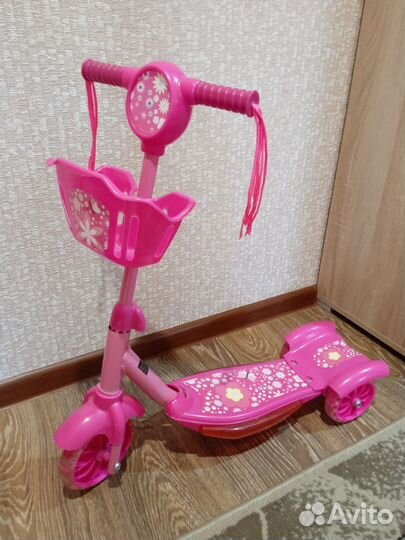Самокат детский трехколесный бу