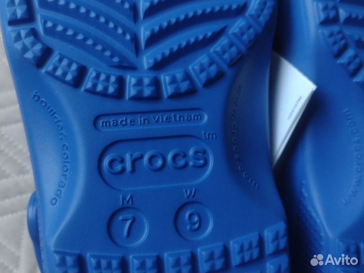 Новые женские сабо Crocs M7W9 синий 39 оригинал