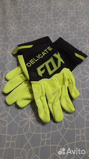 Перчатки вело XL ярко-желтые