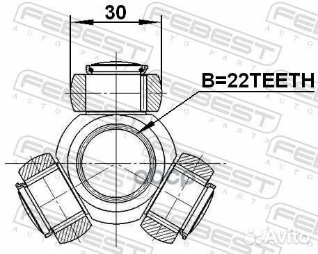 Трипод ford focus CB4 2008-2011 EU/22*30 мм