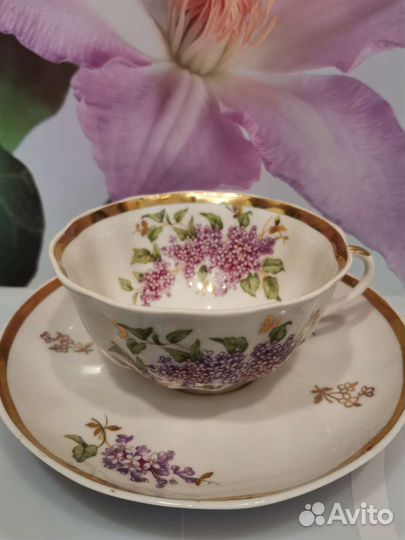 Чайные пары Сирень Дулёво 1960-61-62гг