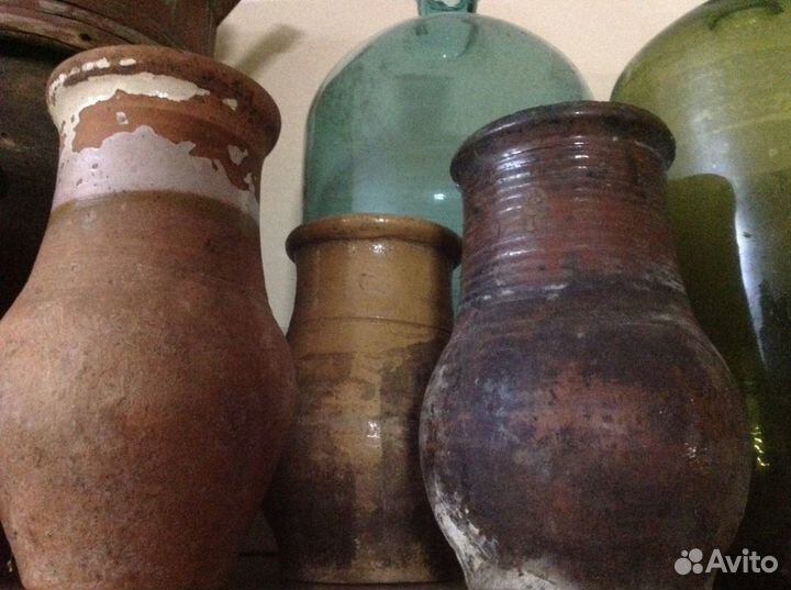 Крынки утварь предметы быта старинные