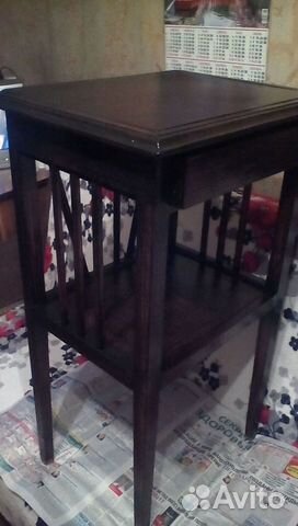 Раритет:стол-полка-тумба на ножка;1938г;сосна,лак