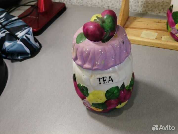 Набор баночек для кофе чая и сахара